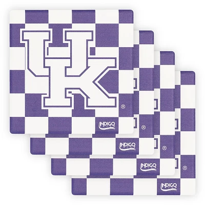 Ensemble de quatre sous-verres spécialisés Kentucky Wildcats