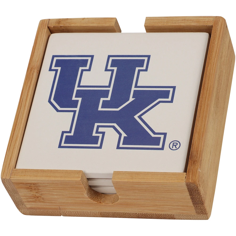 Kentucky Wildcats Four-Pack Team Logo Square Coaster Set