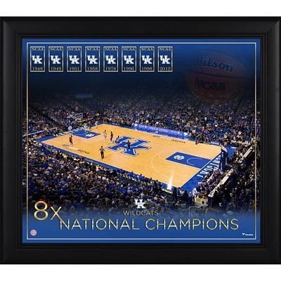 Kentucky Wildcats Framed 15" x 17" Basketball Championship Count Collage