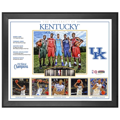 Kentucky Wildcats Framed 18" x 22" Big 5 2012 NBA Draft Class Collage