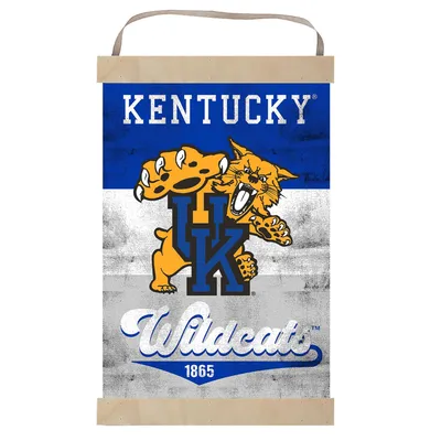 Kentucky Wildcats Retro Logo Banner Sign