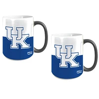 Ensemble de deux tasses révélatrices des Kentucky Wildcats