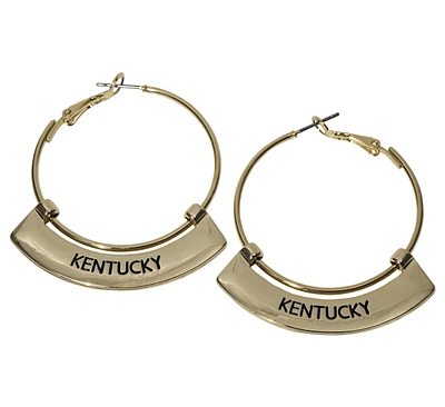 Kentucky Wildcats Weller Gold Hoop Earrings