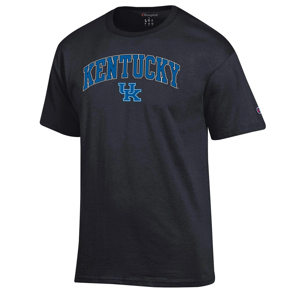 Men's Champion  Black Kentucky Wildcats Arch Over Logo T-Shirt