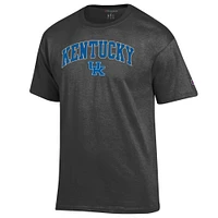 Men's Champion  Heather Charcoal Kentucky Wildcats Arch Over Logo T-Shirt