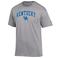 T-shirt Champion Heather Grey Kentucky Wildcats Arch Over Logo pour homme