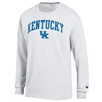 Men's Champion Kentucky Wildcats Arch Over Logo Long Sleeve T-Shirt