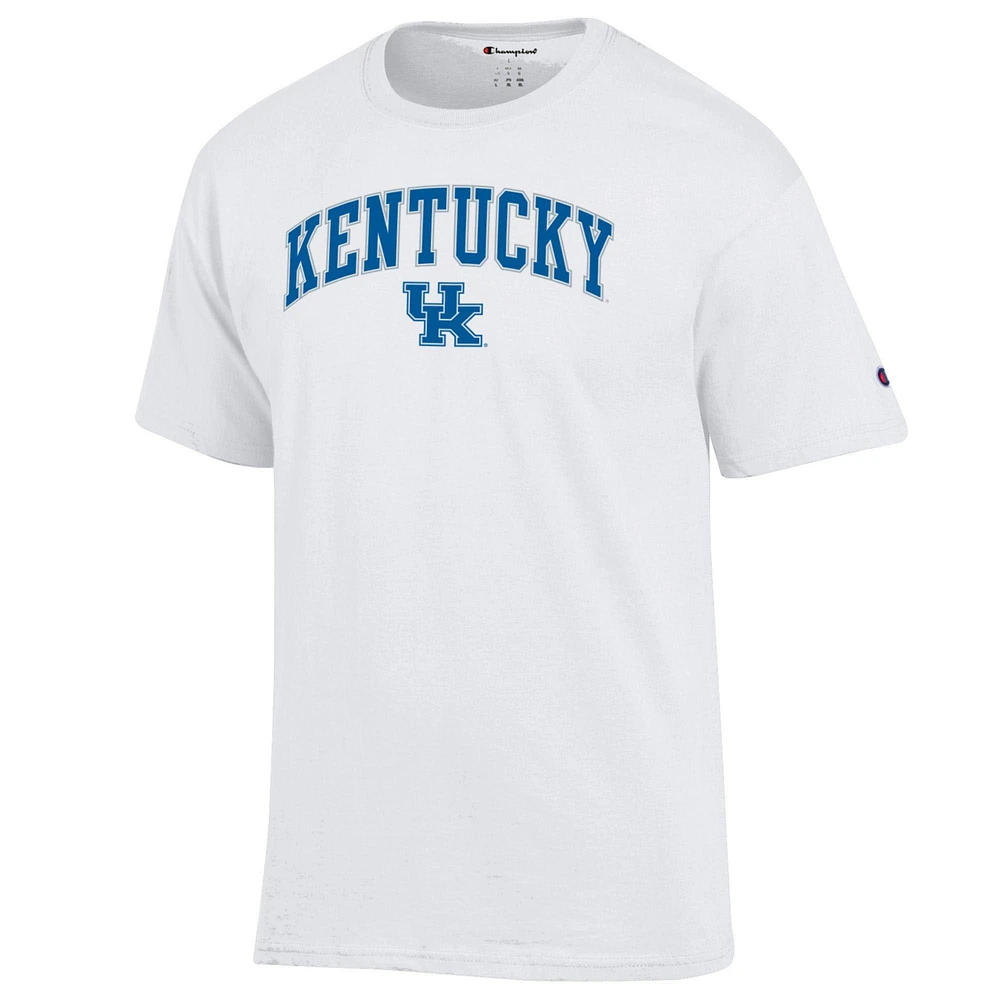 T-shirt blanc avec logo Arch Over des Kentucky Wildcats pour homme