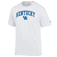 T-shirt blanc avec logo Arch Over des Kentucky Wildcats pour homme