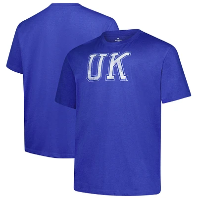 Men's Fanatics  Royal Kentucky Wildcats Big & Tall Distressed Vintage Logo T-Shirt
