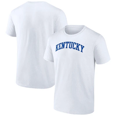 T-shirt blanc fanatiques pour hommes avec nom de l'équipe Kentucky Wildcats