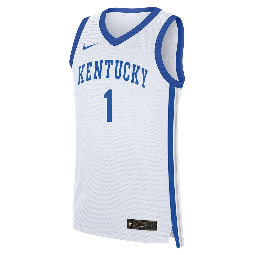 Men's Nike Devin Booker White Kentucky Wildcats Performance Replica Basketball Jersey