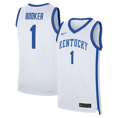 Men's Nike Devin Booker White Kentucky Wildcats Performance Replica Basketball Jersey