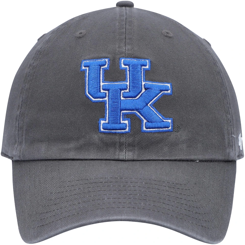 Men's '47 Charcoal Kentucky Wildcats Clean Up Adjustable Hat