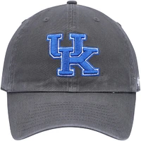 Men's '47 Charcoal Kentucky Wildcats Clean Up Adjustable Hat