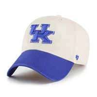 Casquette ajustable « 47 » crème Kentucky Wildcats Grand Stand Clean Up pour homme
