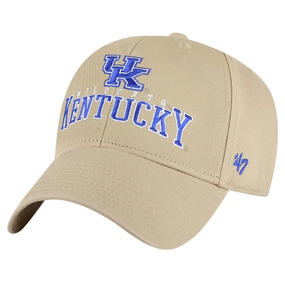 Men's '47 Khaki Kentucky Wildcats Powell MVP Adjustable Hat