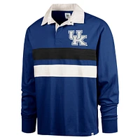 Men's '47 Royal Kentucky Wildcats Clubhouse Knox Thames Long Sleeve Rugby Polo