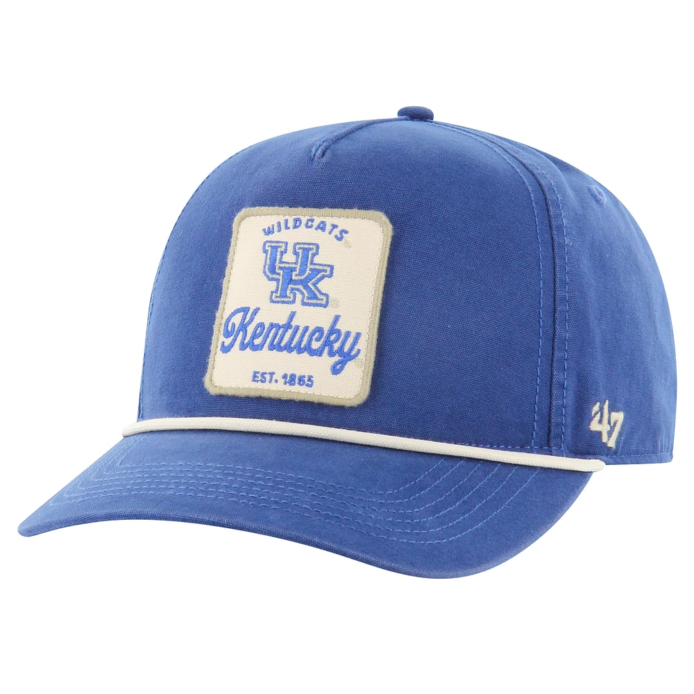 Casquette ajustable Pitstop Hitch Rope '47 Royal Kentucky Wildcats pour homme