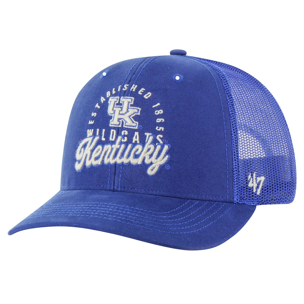 Casquette ajustable Pitstop Trucker '47 Royal Kentucky Wildcats pour homme