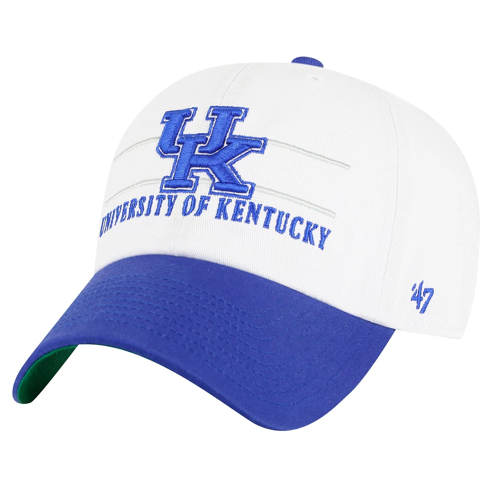 Casquette ajustable blanche Kentucky Wildcats Gridiron Clean Up '47 pour homme