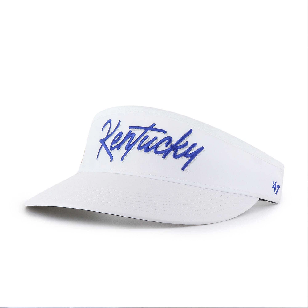 Men's '47 White Kentucky Wildcats Melbourne brrr° Adjustable Visor