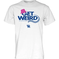 Men's Blue 84 White Kentucky Wildcats Get Weird Baseball T-Shirt