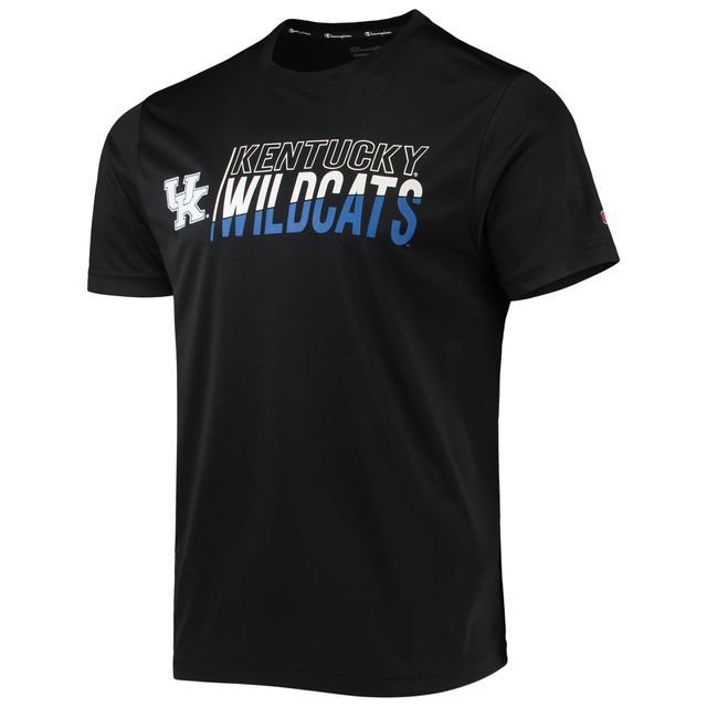 T-shirt Champion Kentucky Wildcats Slash Stack pour homme, noir