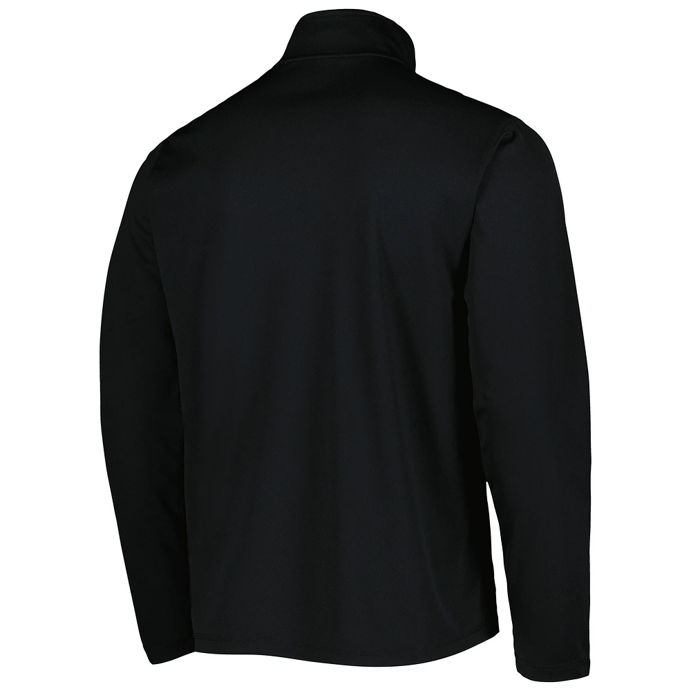 Veste texturée à quart de zip Champion Kentucky Wildcats pour homme, noire