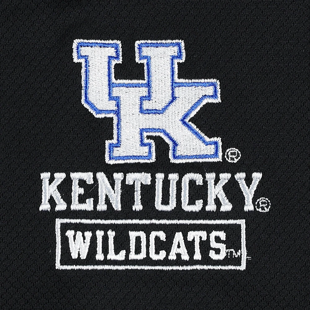 Veste texturée à quart de zip Champion Kentucky Wildcats pour homme, noire