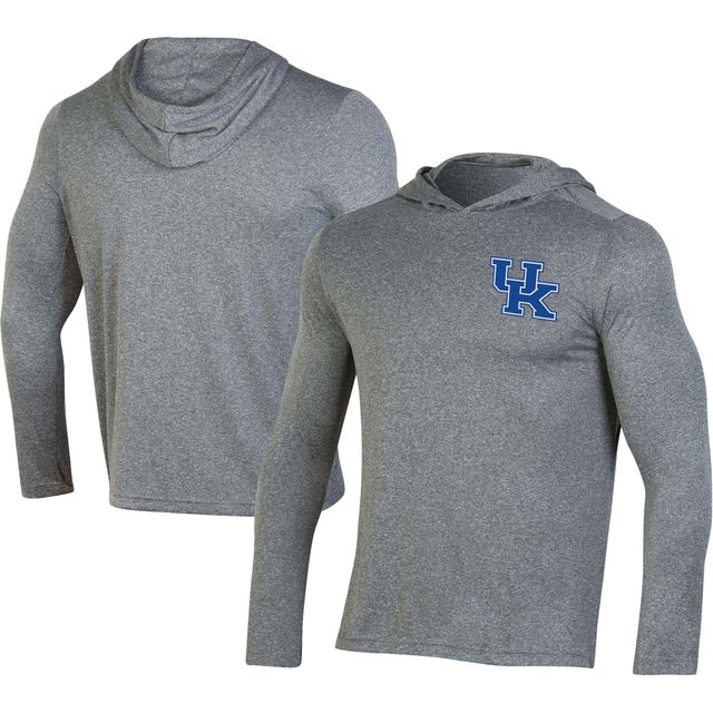 T-shirt à capuche manches longues Champion Kentucky Wildcats gris pour homme