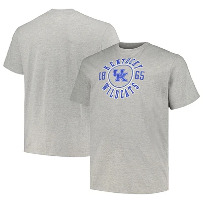 Champion Heather Grey Kentucky Wildcats Big & Tall Circle Logo T-shirt pour hommes