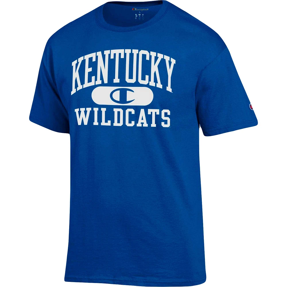 Men's Champion Royal Kentucky Wildcats Arch Pill T-Shirt