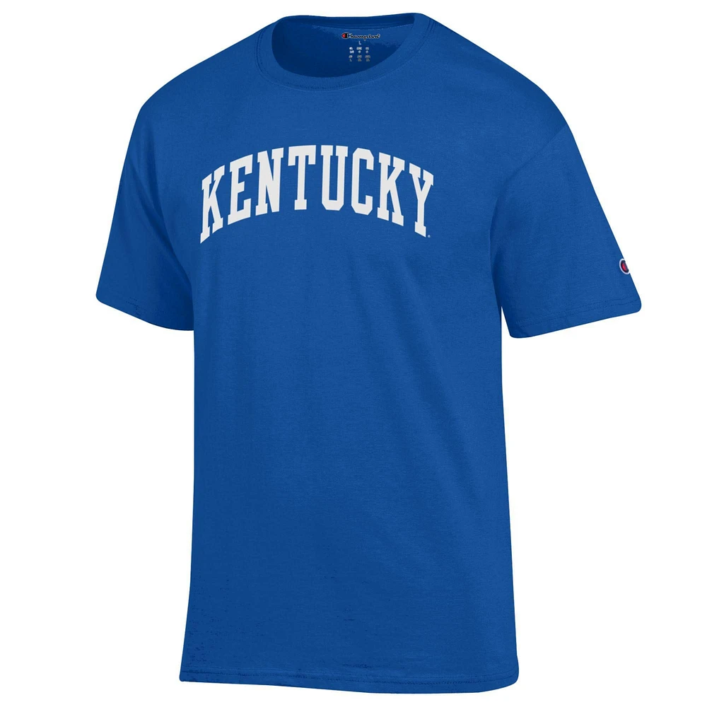 Men's Champion  Royal Kentucky Wildcats Basic Arch T-Shirt