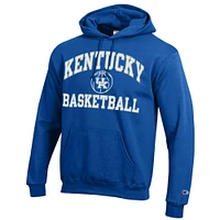 Men's Champion Royal Kentucky Wildcats Basketball Icon Powerblend Pullover Hoodie