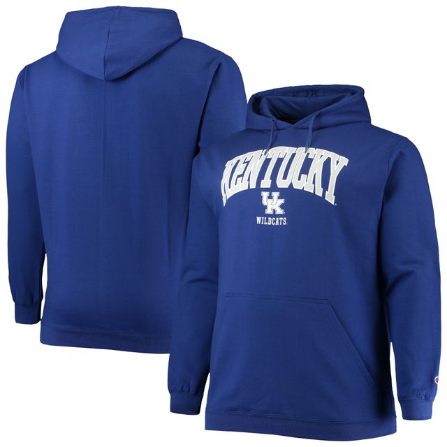 Sweat à capuche Champion Royal Kentucky Wildcats Big & Tall Arch Over Logo Powerblend pour homme