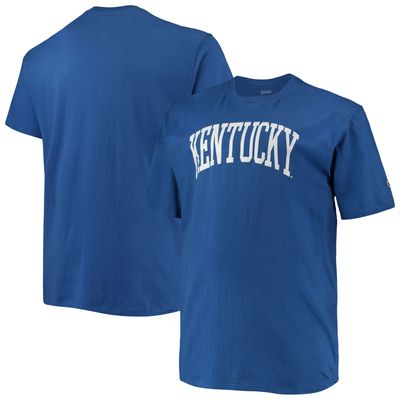 Men's Champion Royal Kentucky Wildcats Big & Tall Arch Team Logo T-Shirt