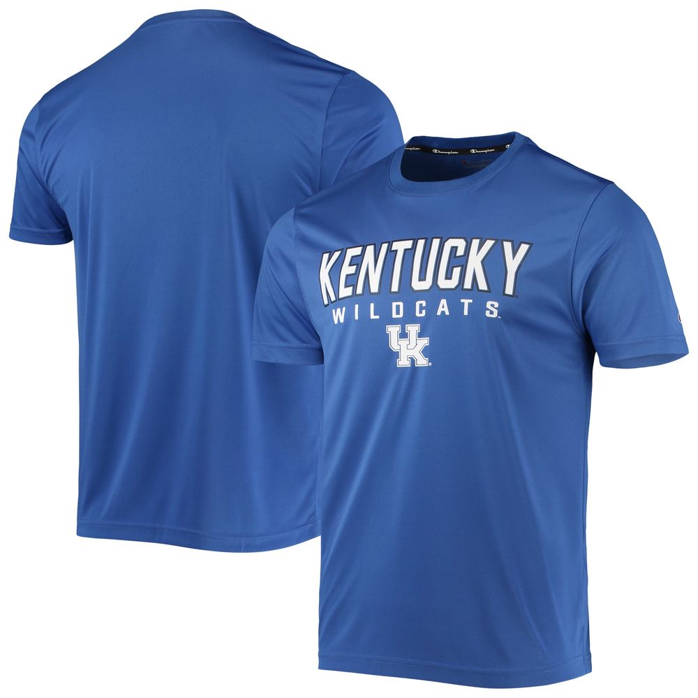 Men's Champion Royal Kentucky Wildcats Stack T-Shirt