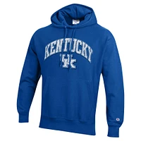 Men's Champion Royal Kentucky Wildcats Vault Late Night Reverse Weave Pullover Hoodie