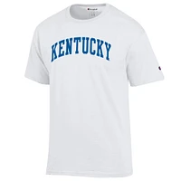 Men's Champion  White Kentucky Wildcats Basic Arch T-Shirt