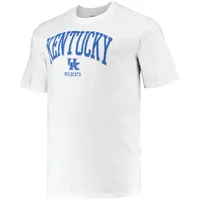 T-shirt Champion White Wildcats du Kentucky Big & Tall Arch Over Wordmark pour homme