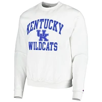 Men's Champion White Kentucky Wildcats High Motor Pullover Sweatshirt