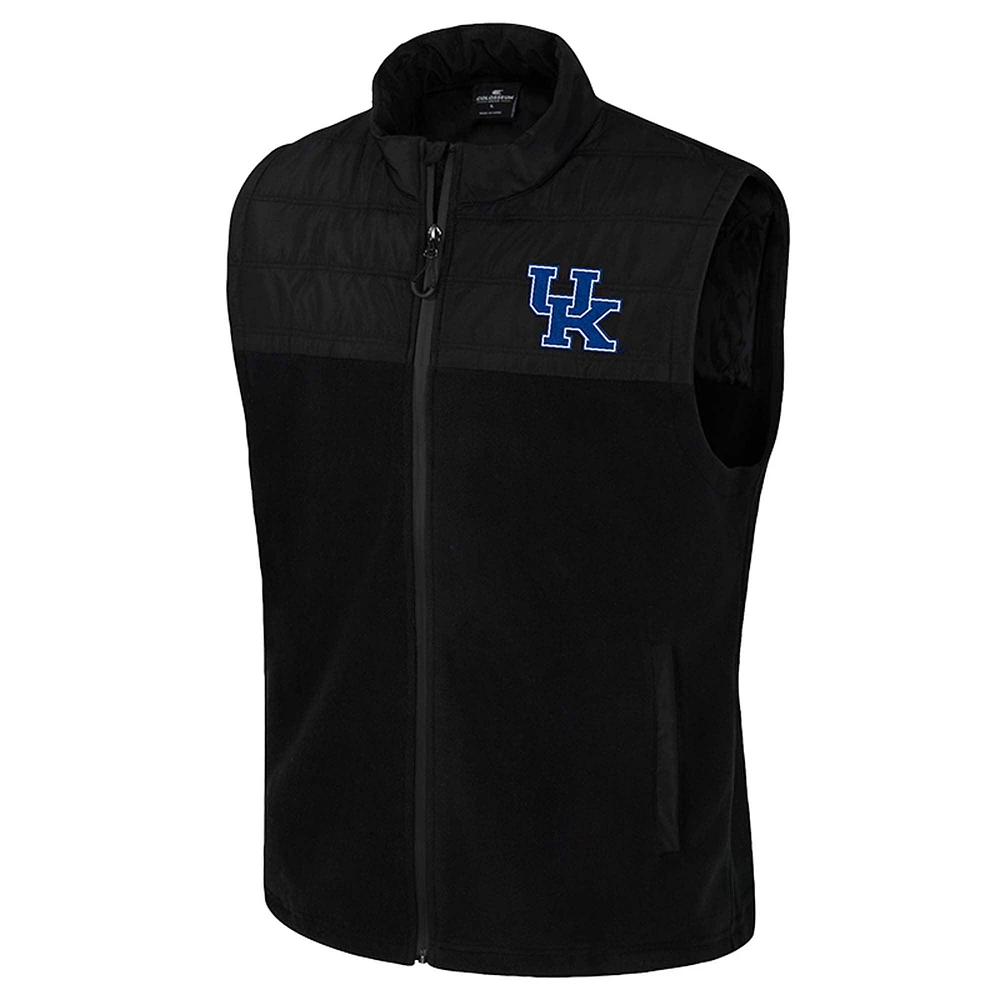 Men's Colosseum  Black Kentucky Wildcats Block The Sun Full-Zip Vest