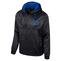 Men's Colosseum Black Kentucky Wildcats Cypher Half-Zip Hoodie