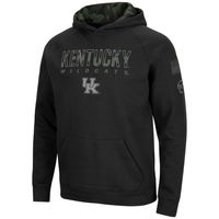 Men's Colosseum Black Kentucky Wildcats OHT Big & Tall Raglan Pullover Hoodie