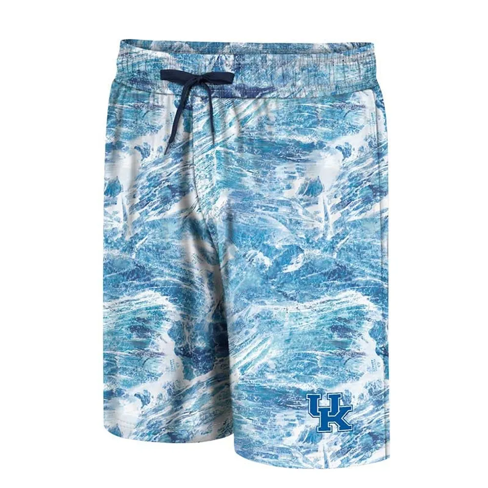 Men's Colosseum Blue Kentucky Wildcats Realtree Aspect Ohana Swim Shorts