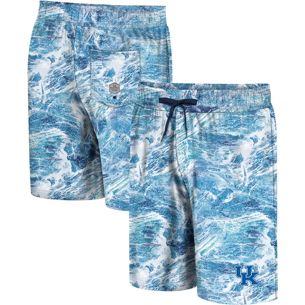 Men's Colosseum Blue Kentucky Wildcats Realtree Aspect Ohana Swim Shorts