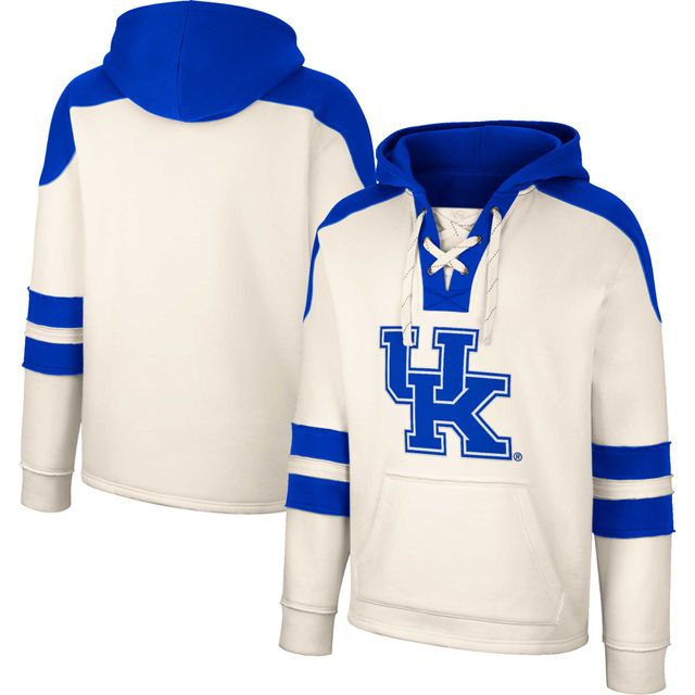 Sweat à capuche Colosseum Kentucky Wildcats 4.0 Vintage lacets crème pour homme