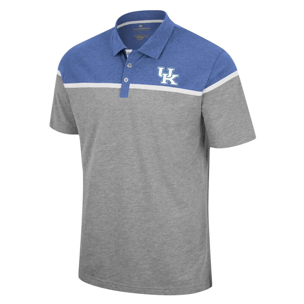 Polo Chamberlain Kentucky Wildcats Colosseum gris chiné pour homme