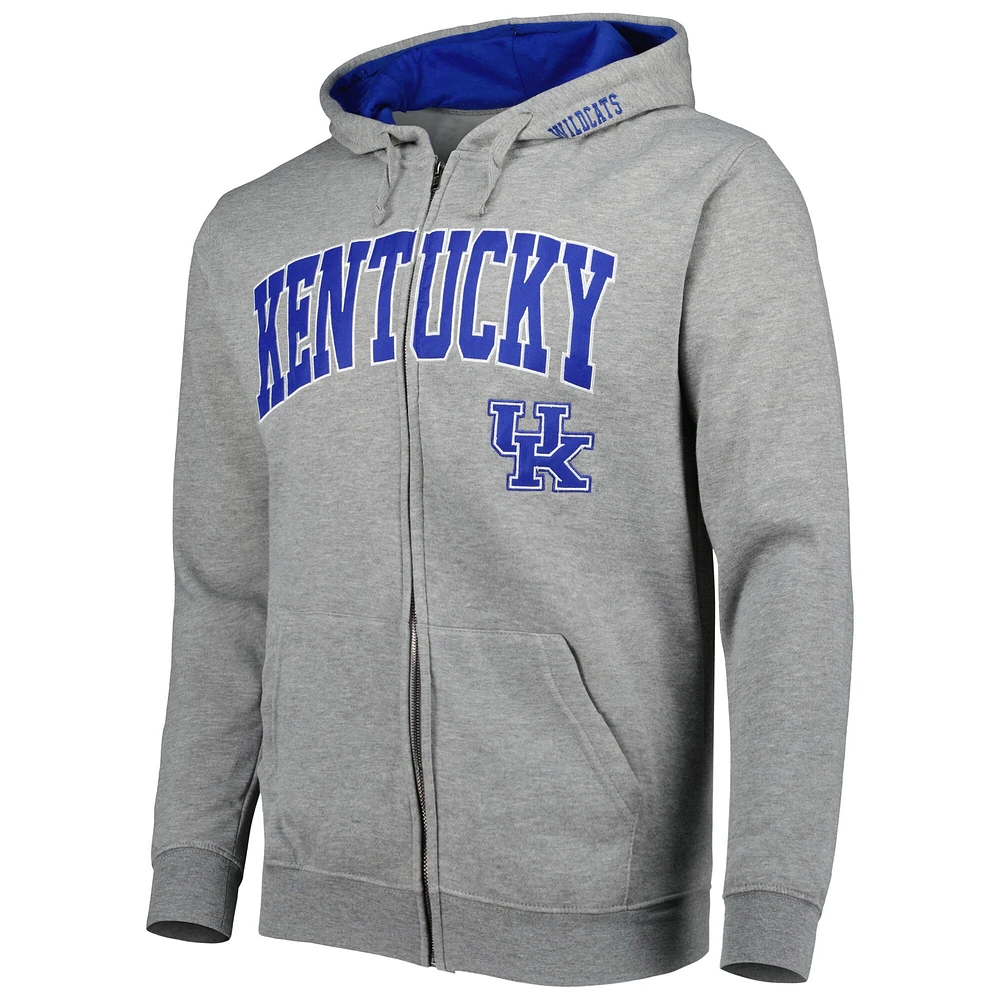 Sweat à capuche Colosseum gris chiné Kentucky Wildcats Arch & Team Logo 3.0 pour homme